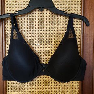 Third Love Classic Contour Plunge Bra Black 40C